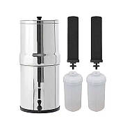 Гравітаційний фільтр для води 8.5 л, два вугільні стрижневі фільтри зі сріблом