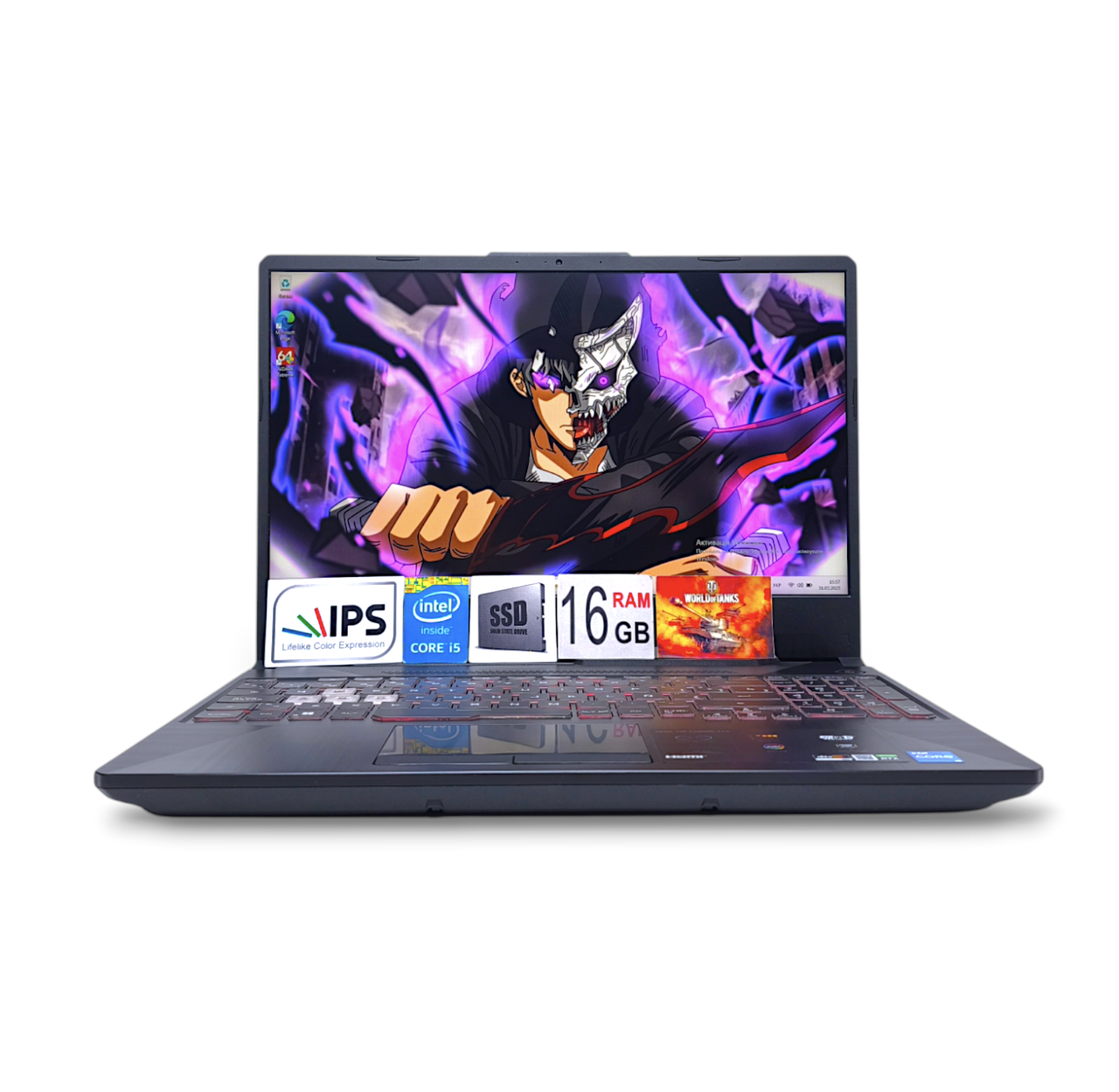 Ноутбук Asus TUF Gaming 15.6" FHD 144 Hz i5-11400H 16GB DDR4 SSD512GB Nvidia RTX3050 4Gb