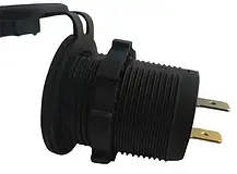 Врізна зарядка QC USB 3.0-2шт 12V-12V (червона), фото 5