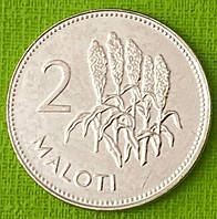 Монета Лесото 2 малоті 2018 р