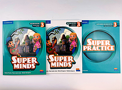 Комплект Super Minds Second Edition 3 Student's Book + Workbook + Super Practice (Підручник + робочий зошит)