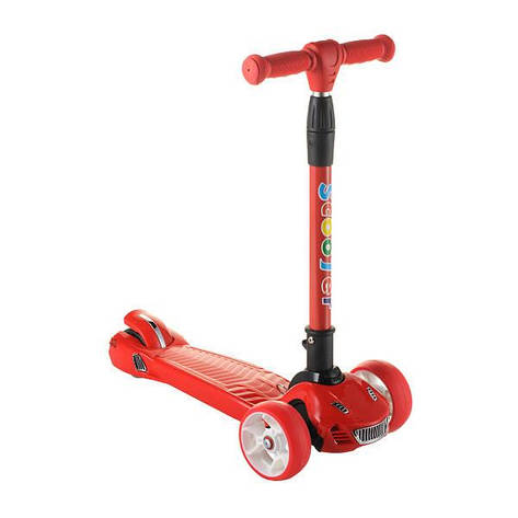 Дитячий Самокат Maxi Scooter SL17 складане кермо Червоний, фото 1
