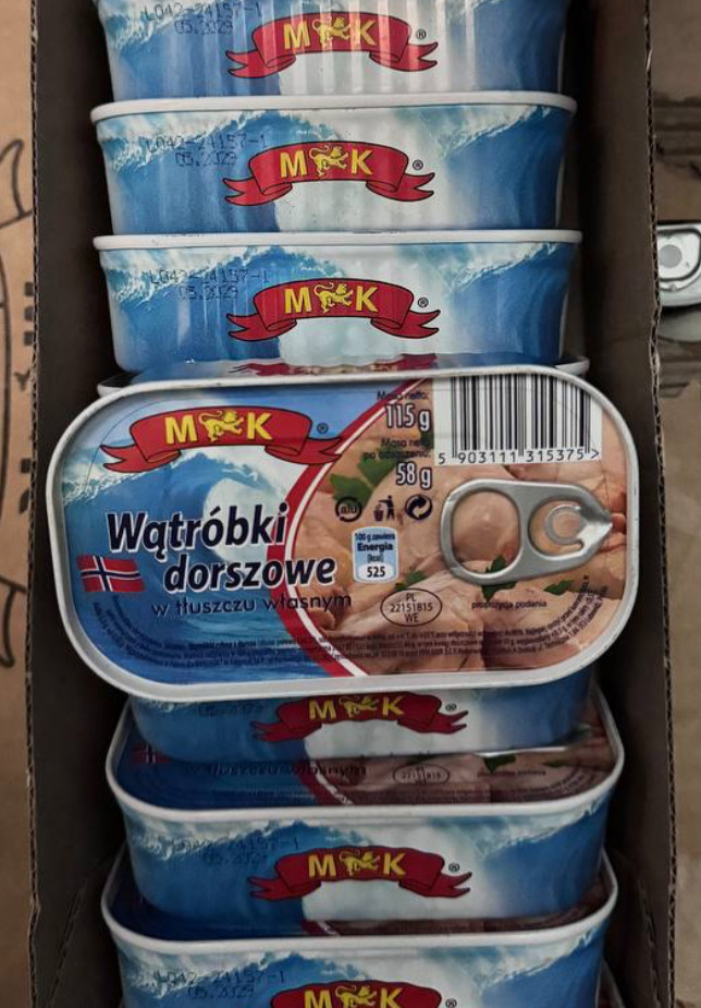 Печінка тріски MK Watrobki dorszowe 115 г