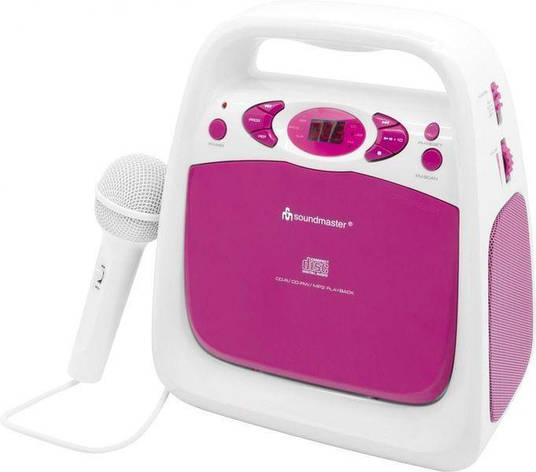 Дитяче радіо, CD/USB-плеєр Soundmaster KCD50pi з функцією караоке, блакитний, Німеччина, фото 1