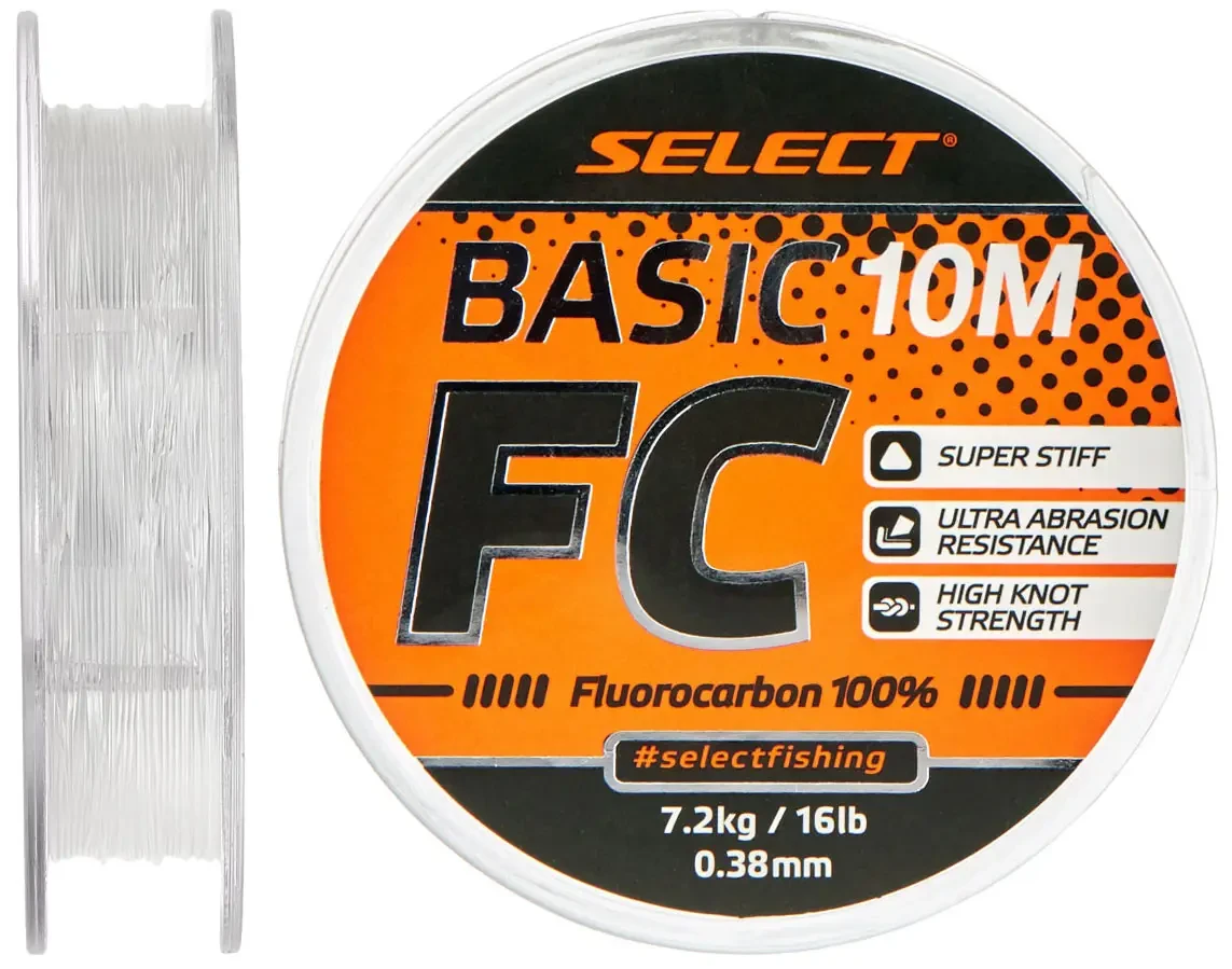 Флюорокарбон Select Basic FC 10m 0.38mm 16lb/7.2kg, фото 1
