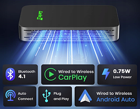 Бездротовий автомобільний адаптер CarlinKit 5.0 2air Apple CarPlay/Android Auto, фото 6