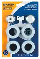 Монтажний комплект для секційного радіатора Marek 1"х3/4"