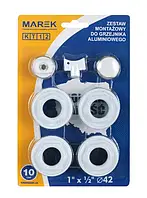 Монтажний комплект для секційного радіатора Marek 1"х1/2"