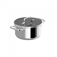 Каструля зі скляною кришкою BERGHOFF  DiNA HELIX, диам. 18 см, 2,1 л 1315078
