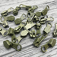 Бігунок ТИП 7 Хакі (для водовідштовхувальної блискавки)