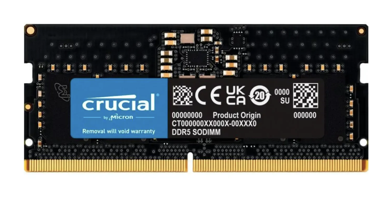 Пам'ять для ноутбуків Crucial 16 GB SO-DIMM DDR5 5600 MHz (CT16G56C46S5)