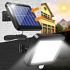 Вуличний LED світильник-ліхтар на сонячній батареї + пульт, SL-F100 / Прожектор настінний, фото 2