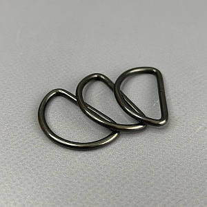 Напівкильце 3 см - темний нікель