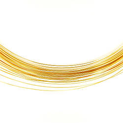 Дріт мідний основа для кольє 18К позолота 0,8 мм 1 м Золото