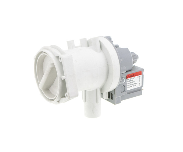 Насос для пральної машини Siemens, Bosch, з патрубком-"переливом" (Askoll 40W) - 00141326 / 00142154 / 00144487 / 163SI12