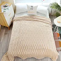 Хутряне двостороннє покривало "НОРКА" 220х240/покривало на ліжко