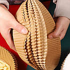 100шт Пергаментні форми для аерогрилю, 16х16х4,5см / Паперові форми для мультипечі / Форми для випічки, фото 4