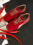 Замшеві кеди червоного кольору, фото 2