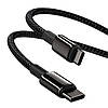 Кабель USB-C - USB-C (PD, 100W, 5A, 100 см) Baseus Tungsten Gold Fast Charging Data Cable Black, фото 8