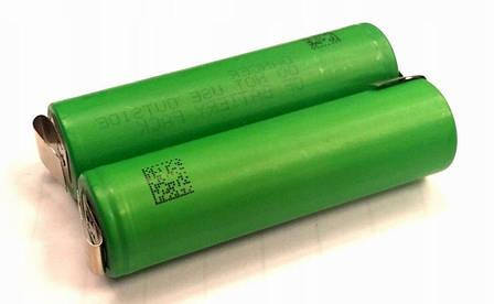 Акумуляторна збірка 18650 7.4V 2500 mAh Li-ion 20A з виводами, фото 3