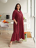 Сукня довга вільного крою батал, фото 3