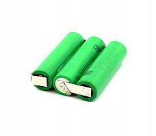 Акумуляторна збірка 18650 10.8V 2500 mAh Li-ion 20A з виводами, фото 1