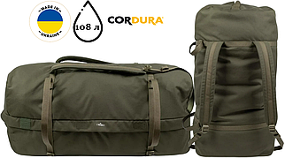 Баул Tribe Transporter T-IE-0007 Green, 108 л | Велика сумка-рюкзак для транспортування речей та спорядження
