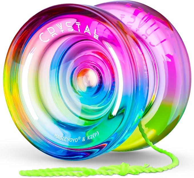 Професійне Йо-йо для початківців RESPONSIVE CRYSTAL YOYO K2 і 10 додаткових ниток