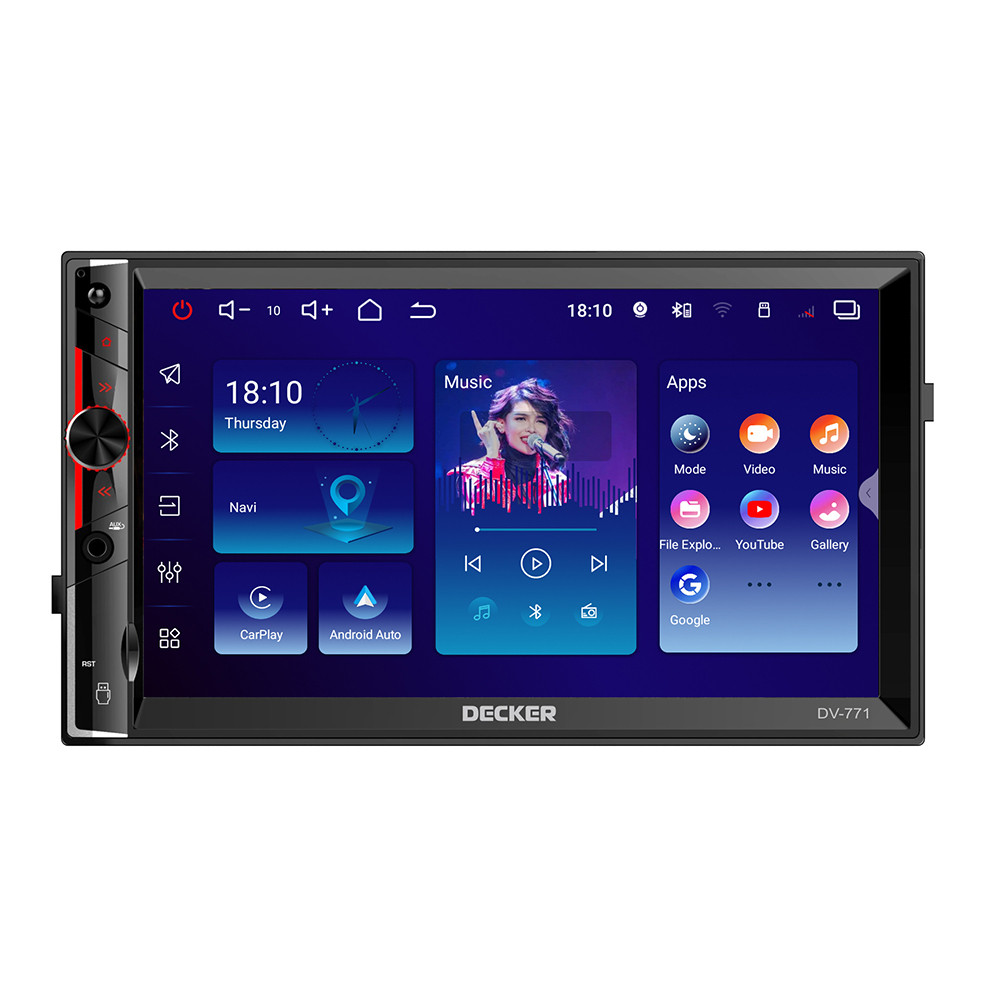 Автомагнітола Decker DV-771 2-DIN Androide