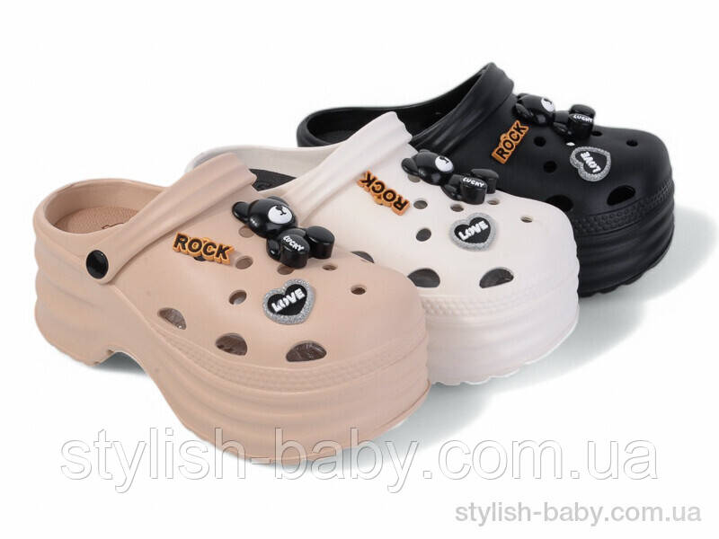 Літнє взуття гуртом. Підліткові та Жіночі крокси 2025 бренда Lion-Lu (рр. с 36 по 41)