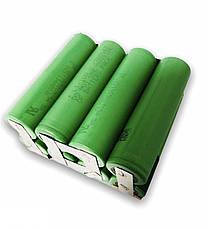 Акумуляторна збірка 18650 14.4V 5000 mAh Li-ion 40A 4S2P з виводами, фото 4