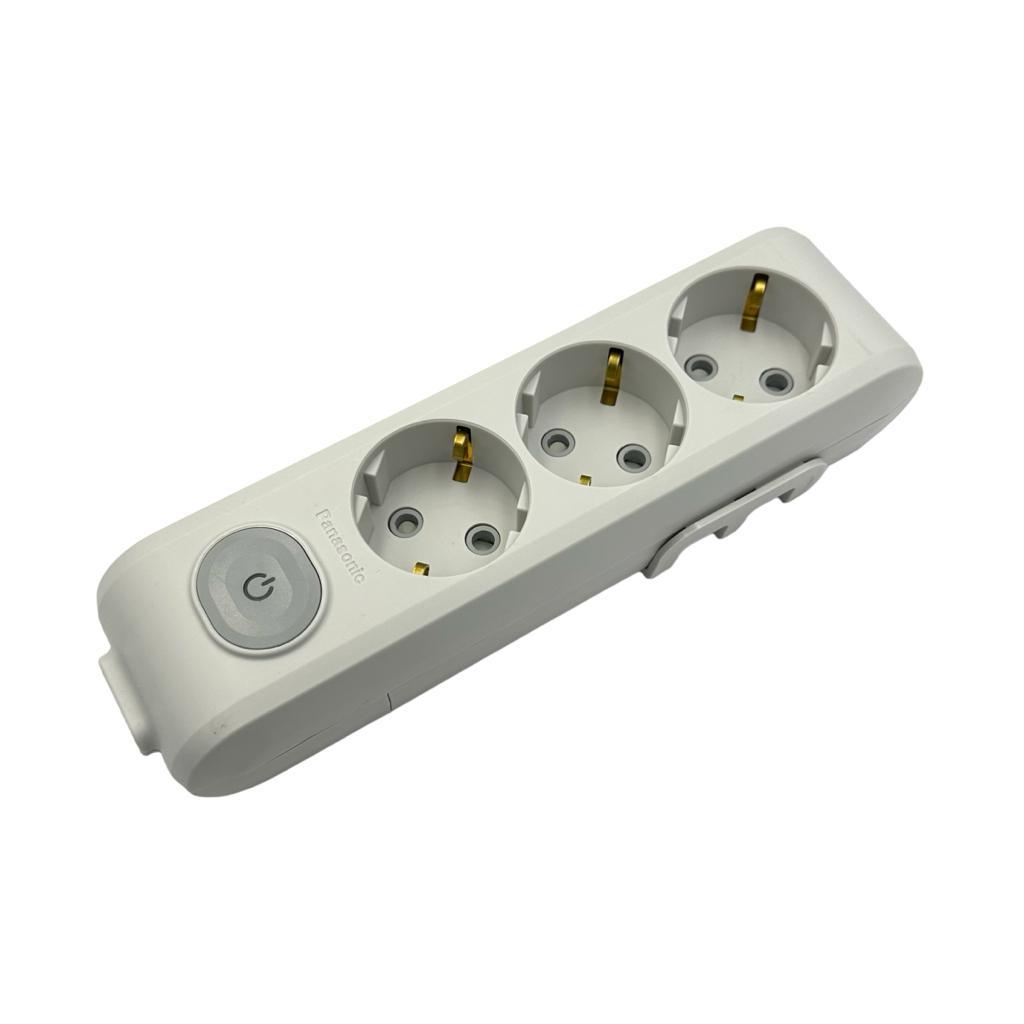 Колодка для подовжувача 3 гнізда із заземленням та вимикачем Panasonic X-tendia, фото 1