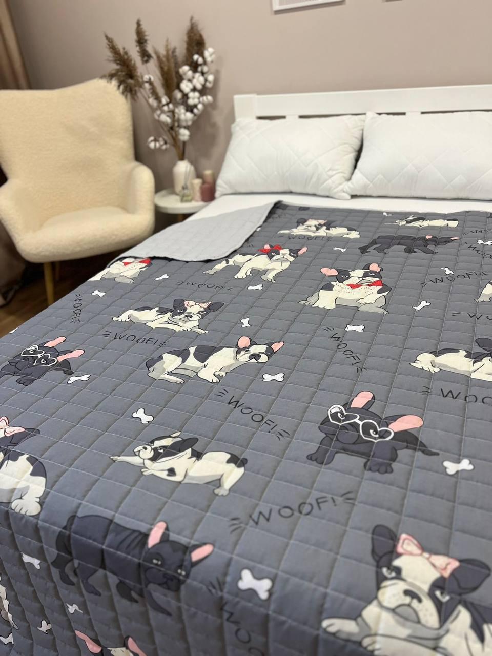 Покривало стьобане бавовняне на дитяче ліжко ЛОЛ 150*210см, фото 1