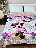 Покривало стьобане бавовняне на дитяче ліжко ЛОЛ 150*210см, фото 6