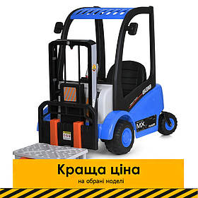 Електромобіль Навантажувач дитячий (2 мотори 35W, 12V9AH, пульт 2,4G) Спецтехніка Bambi M 5989BLR-4 Синій