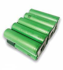 Акумуляторна збірка 18650 18V 5000 mAh Li-ion 40A 5S2P з виводами, фото 1