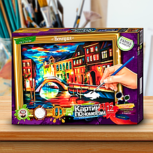 Картина 32х23 см за номерами + рамка Danko Toys Венеція (IGR24)