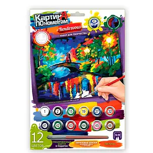Картина за номерами 12 кольорів Рандеву Danko Toys KN-03-06 (IGR24), фото 3