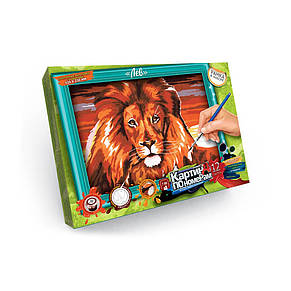 Картина за номерами DANKO TOYS Лев 32х23 см, велика (IGR24), фото 3