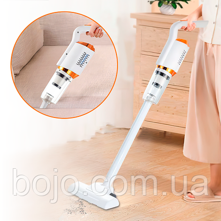 Пилосос вертикальний бездротовий Yangzi 2 в 1 Wireless vacuum cleaner, 3 насадки, Білий, фото 1
