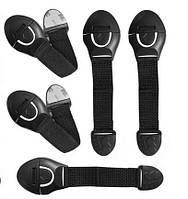 Універсальний гнучкий замок тканинний ЧОРНИЙ