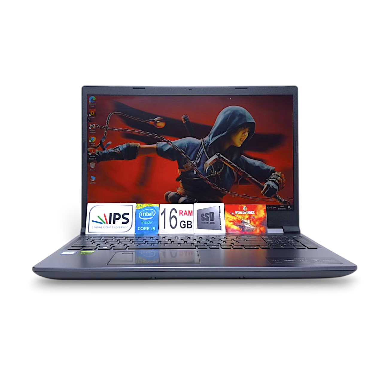 Ноутбук Acer Aspire 7 15.6" FHD IPS i5-9300H 16GB RAM 512GB SSD Nvidia GTX 1650TI 4GB
