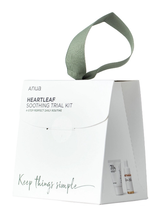Сіт мініатюр косметики з гутуїніією Anua Heartleaf Soothing Trial Kit 10+20+40 мл + 2 шт.