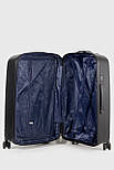 Середня пластикова валіза Tourist 605-2-BL чорна, фото 5