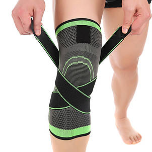 Еластичний бандаж на колінний суглоб компресійний Knee Support спортивний з гумками (205), фото 3