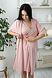 Халат для вагітних та годування Violet NW-4.9.4 пудра, фото 8