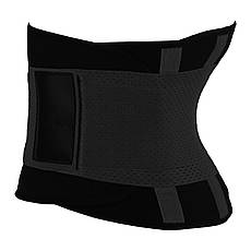 Стягуючий пояс для схуднення на липучці Hot Shapers Belt Power Чорний M, фото 4