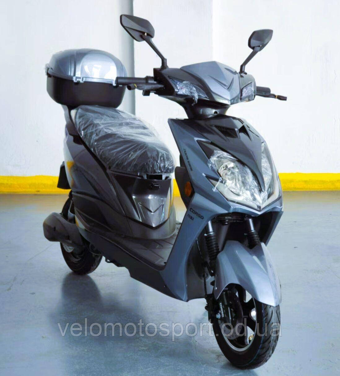 Електричний мопед Corso Prix RX-478224 (1) + 1 ЯЩИК АКУМ двигун 1500W, акумулятор 72V/23Ah, в коробці