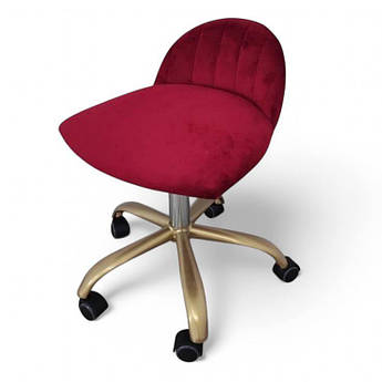 Стільчик для педикюру Rior velor Gold