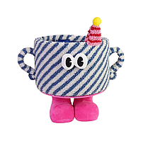 Кошик для іграшок плюшевий органайзер в дитячу кімнату м'який для речей та іграшок в дитяча кімнату синя, фото 4